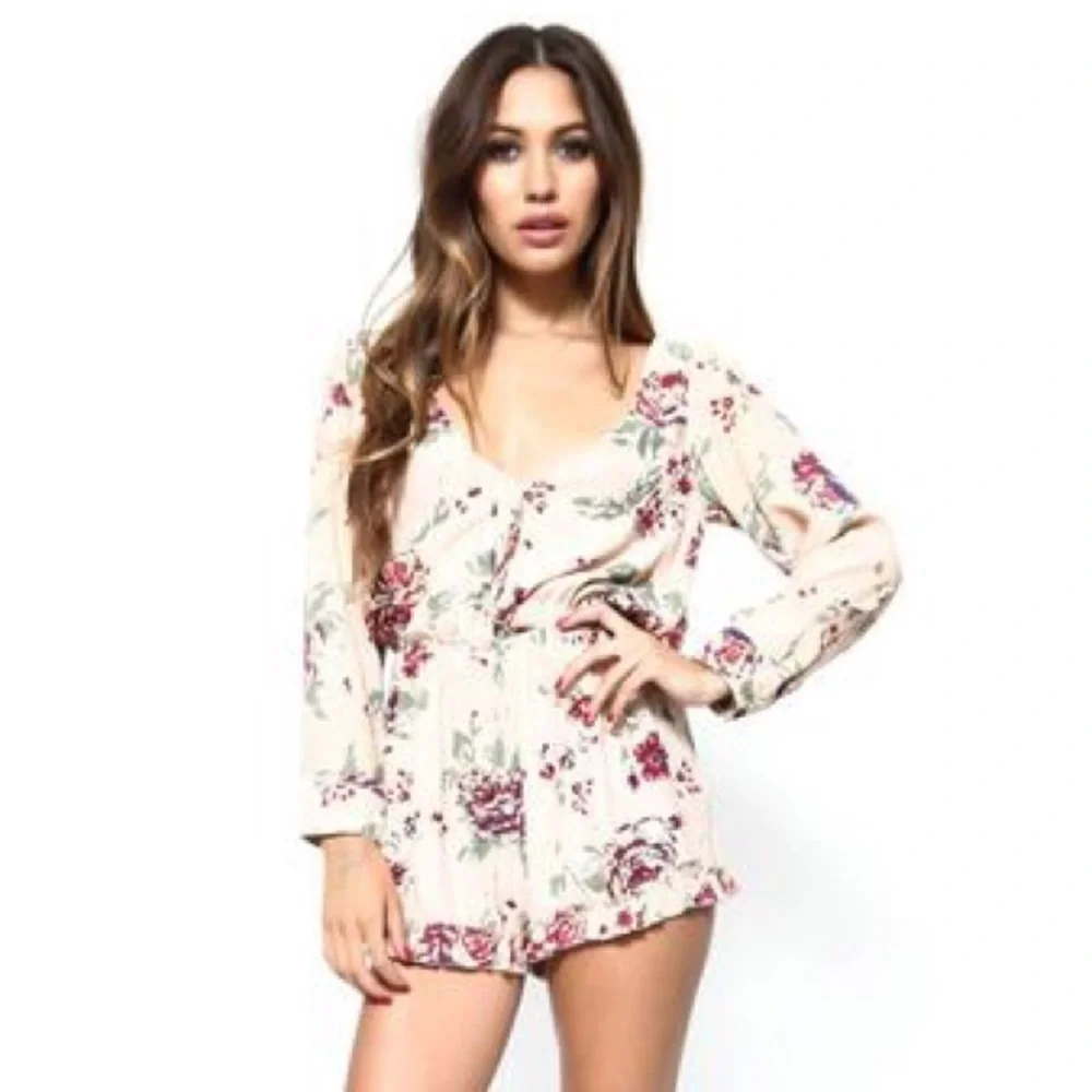 Faithfull the Brand Reflections Playsuit Shorts Romper‎